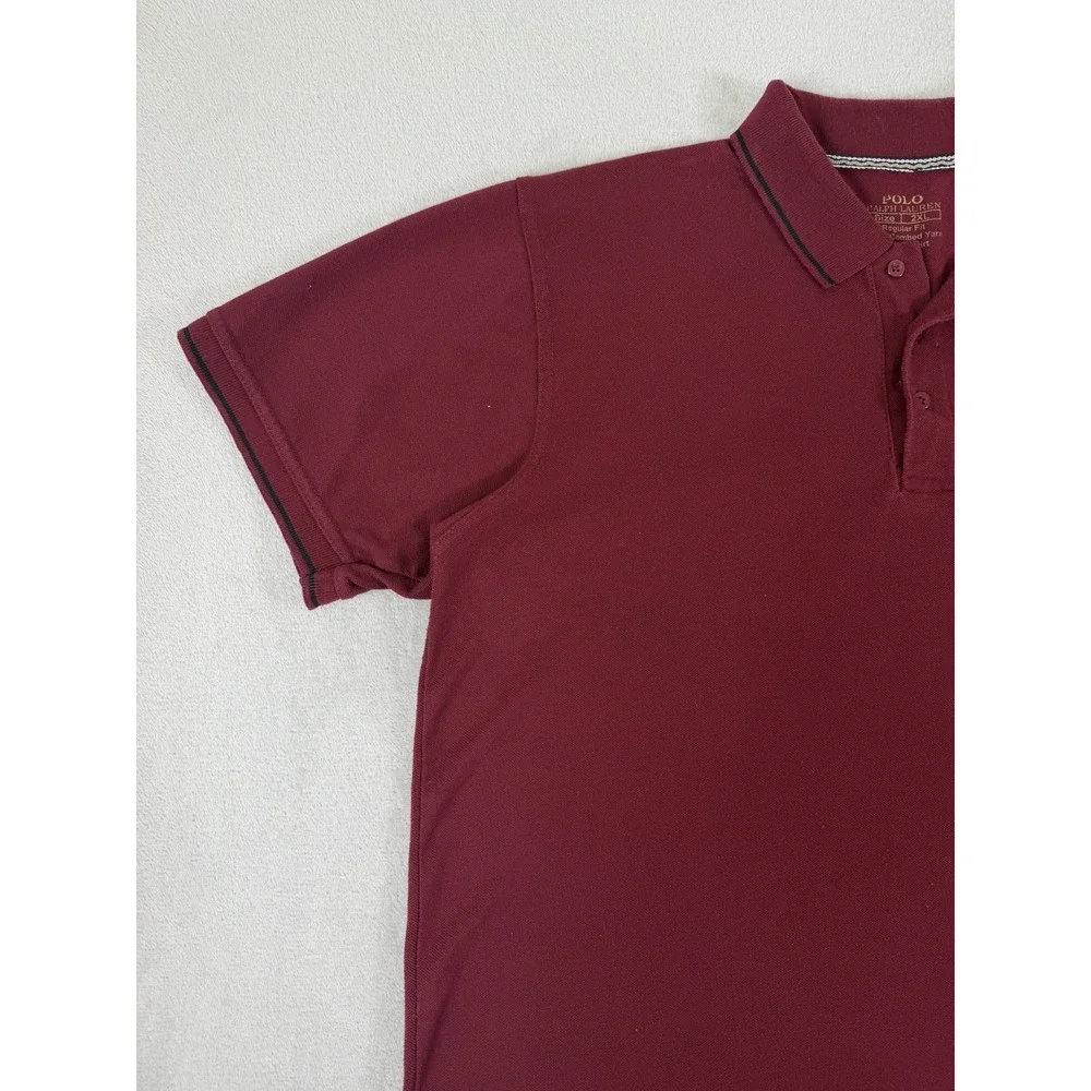 Polo Ralph Lauren Regular Fit Polo Shirt Burgundy Men's 2XL